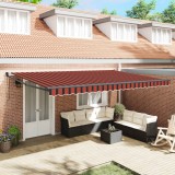 vidaXL Copertină Portocalie și maro 500 x 300 x 165 cm 3331230