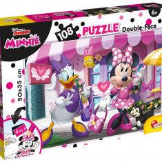 Puzzle 2 In 1 Lisciani, Minnie Mouse, Plus, 108 piese