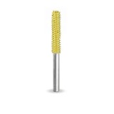 Biax sculptura lemn SABURR - Cap cilindric lung 3,2mm fața activă, Granulatie Saburr FINA - GALBENA