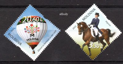 MOLDOVA 2023, Sport, Cai, Baloane, serie neuzata, MNH foto