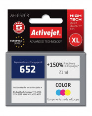 Cartus compatibil HP 652 XL Color pentru HP, 21 ml, Premium Activejet, Garantie 5 ani foto