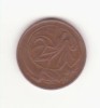 Australia 2 cenți 1966 - frilled dragon., Australia si Oceania, Bronz