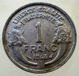 1.985 FRANTA 1 FRANC 1948 B, Europa, Aluminiu
