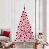 VidaXL Pom de Crăciun artificial pre-iluminat Roz 210 cm PVC 3397090