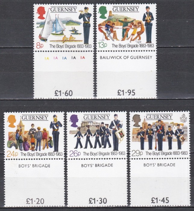 Guernsey 1983 - Centenarul Brigăzii Băieților, MNH