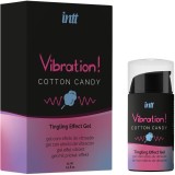 Gel Orgasm Unisex INTT 15ml, Efect Vibratii &amp; Incalzire, Aroma Vata de Zahar, Stimulare Intima El/Ea, Multicolor