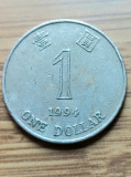 Moneda Hong Kong 1 Dollar 1994, Asia