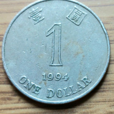 Moneda Hong Kong 1 Dollar 1994