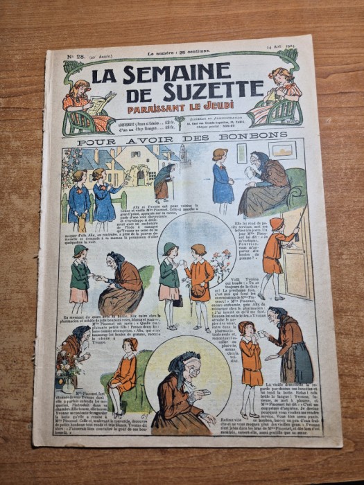 la smaine de suzette( saptamana lui suzette )-14 august 1924 - limba franceza