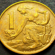 Moneda 1 COROANA - RS CEHOSLOVACIA, anul 1990 * cod 2755