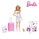 Set Păpușă, Mattel Barbie, Gata de Călătorie, Accesorii Multiple, Multicolor, Oem