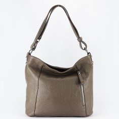 Geanta dama taupe din piele naturala 8913 131