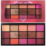 Paleta fard de ochi, Technic, Hot Love, 15 culori