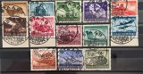 Deutsches Reich-1943/1944-Serie WHW și Comemorative (Michel 873-885/888-893) Ștampilate Staab -Bn1