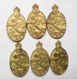 LOT 6xINSEMN REGALIST . PREGATIREA PREMILITARA . CAROL II ., Romania 1900 - 1950