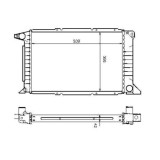 Radiator racire Ford Transit, 08.1994-08.2000, Motorizare 2, 5 D 51kw, 2, 5 Td 62kw Diesel, tip climatizare cu AC, cutie Manuala, dimensiune 702x358x