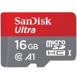 Card Memorie microSDHC SanDisk Ultra Android A1, 16Gb, Clasa 10 / UHS-1 U1 SDSQUAR-016G-GN6MN