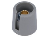 Buton rotativ gri cu indicator poliamidă 6,35mm