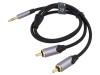 Cablu Jack 3,5mm RCA 0,5m Aurit, Vention