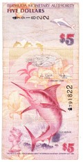Bermuda 5 Dolari 2009 P-58a Seria 791822