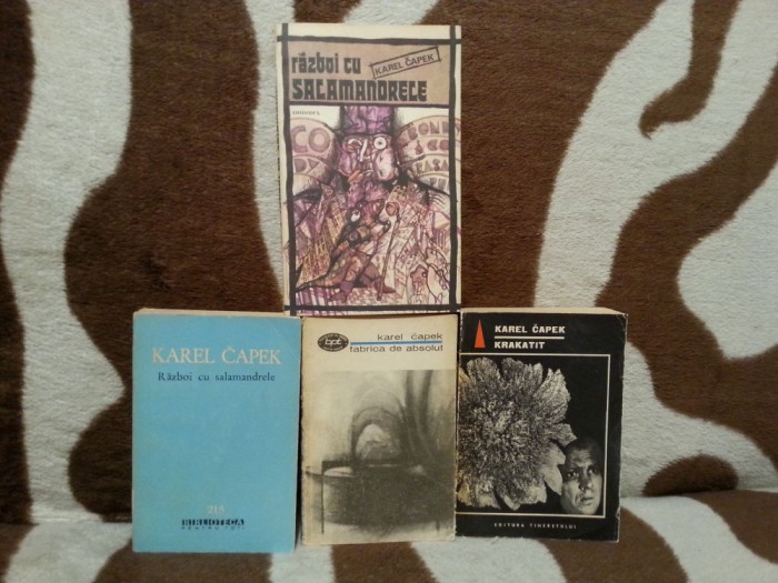 RAZBOI CU SALAMANDRELE/FABRICA DE ABSOLUT/KRAKATIT-KAREL CAPEK (4 VOL)