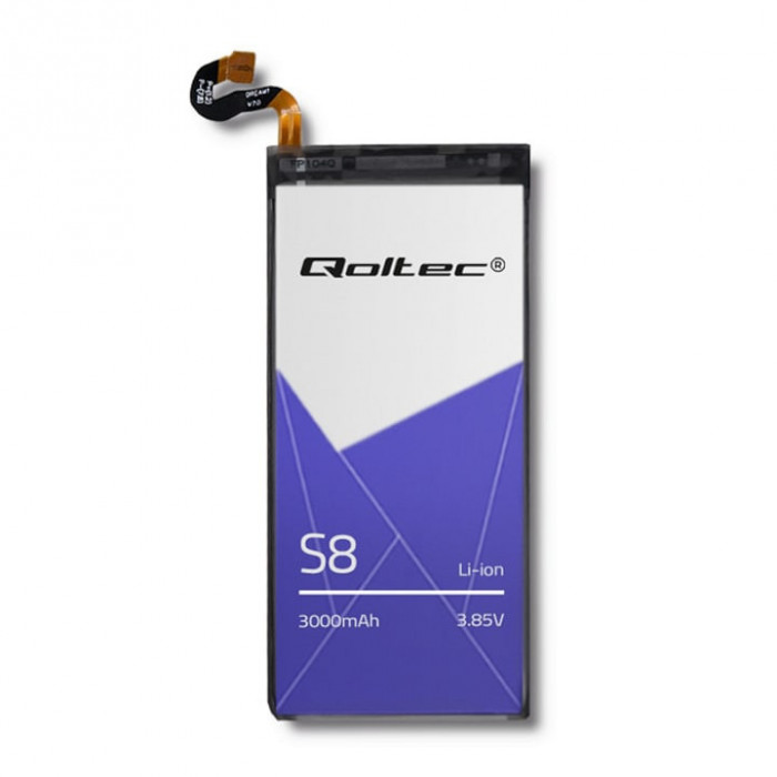 Baterie pentru Samsung S8 Qoltec, 3000 mAh, 3.85 V
