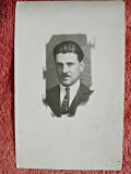 Fotografie tip carte postala, barbat Dumitru Scafesi, 1926