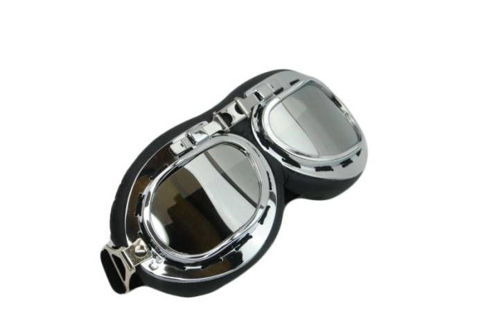 Ochelari motociclist rama cromata, model T01 Cod Produs: MX_NEW AB361001