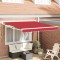 vidaXL Marchiză retractabilă Roșu 2.5m x 2m