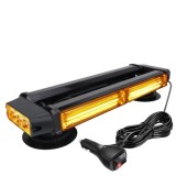 Cumpara ieftin Rampa girofar auto 37 cm,12-24V,LED,cu magnet,culoare portocalie