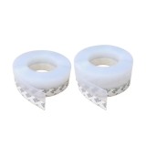 Set 2 x Banda de Etansare din Silicon Pentru Usa, Fereastra, Cabina de Dus, Transparenta, 25 mm x 1,8 m + 45 mm x 1,8 m