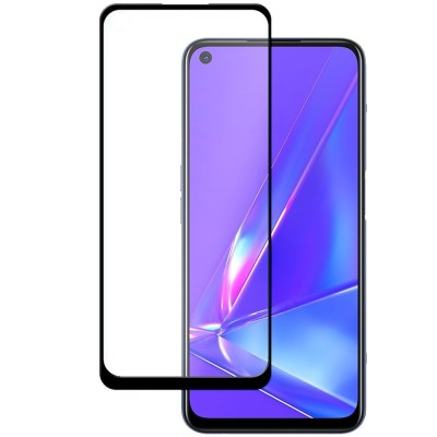 Folie de Sticla 5D OPPO A53 (Negru) Full Glue foto