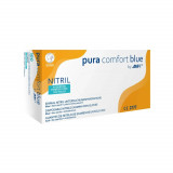 Manusi Nitril fara Pudra AMPri Pura Comfort Blue, Albastre, L, 100 buc