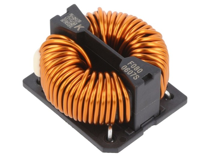 Inductor bobinat THT 7,4mH 8A