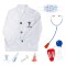 Costum Copii Medic &amp; Accesorii Instrumente Medicale Set 8 Piese