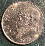Cumpara ieftin MEXIC 1 PESO 1978/CUPRU-NIKEL, 9g. / 29mm./ MONEDA DIN IMAGINI, America de Nord