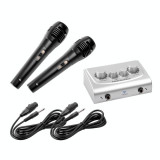 Cumpara ieftin Mixer audio karaoke 2 microfoane Azusa