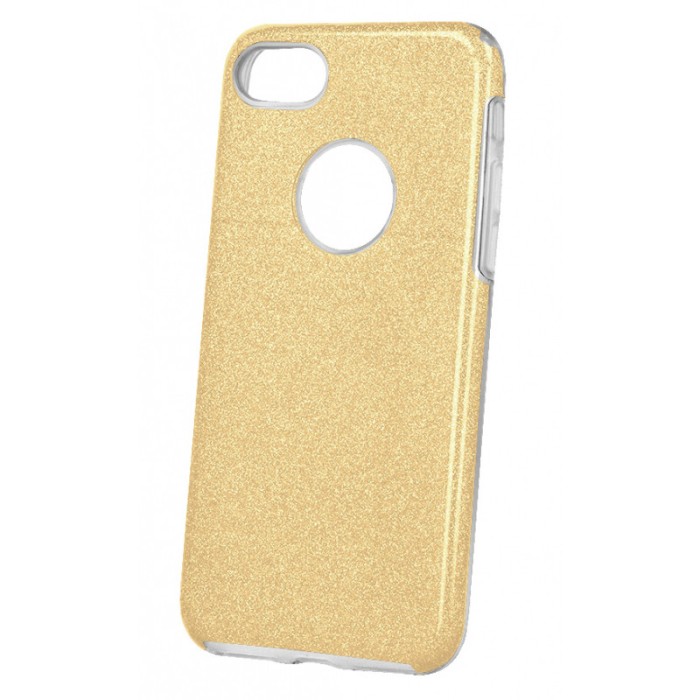 Husa TPU OEM Glitter 3in1 pentru Apple iPhone 11, Aurie