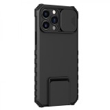 Husa defender cu stand pentru samsung galaxy a53 5g, negru, suport reglabil, antisoc, protectie glisanta pentru camera, flippy