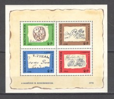Ungaria.1972 Ziua marcii postale-Bl. XU.176