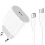 Incarcator Fast Charge 35W iPhone 15 Pro/Pro Max + Cablu Date Type-C la Type-C