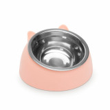 Castron de hrănire pentru pisici - 165 x 100 mm - roz