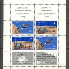 Romania.1971 Posta aeriana:Luna 16 si 17-Bl. ZR.400