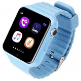 Cumpara ieftin Ceas GPS Copii si Seniori iUni V8K, Touchscreen 1.54 inch, Pedometru, Bluetooth, Notificari, Camera, Blue