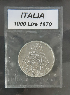 1000 Lire &amp;quot;Roma Capitale&amp;quot; 1970, Italia - G 4218 foto