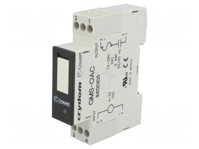 Releu Semiconductor 1-Fazat 4-32VDC 5A 12-280VAC