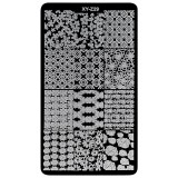 Cumpara ieftin Matrita Metalica Stampila Unghii LUXORISE, Luxe Couture XY-Z29, LUXORISE Nail Art