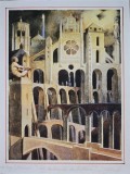 Tablou Tudor Banus - Les autoroutes du silence (litografie originala, tiraj Stockholm)