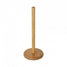 Suport rola de prosop de hartie din bambus, O13 x 33 cm