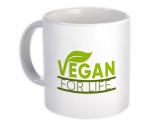 Poster Vegan pentru viața : Cadou Halba : Decor de perete Vegetarian Green Power Veganuary Art, Generic